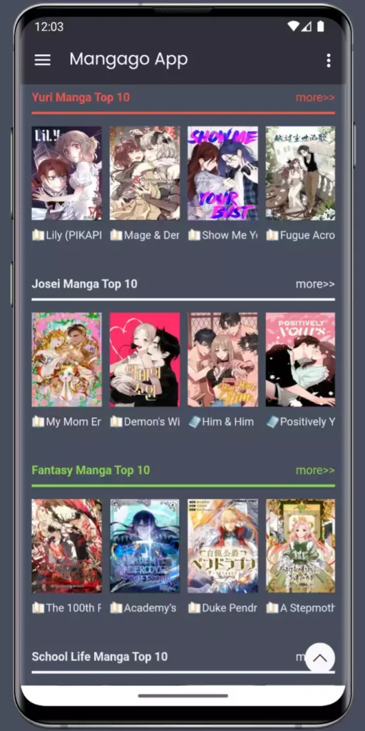 mangago app screen2