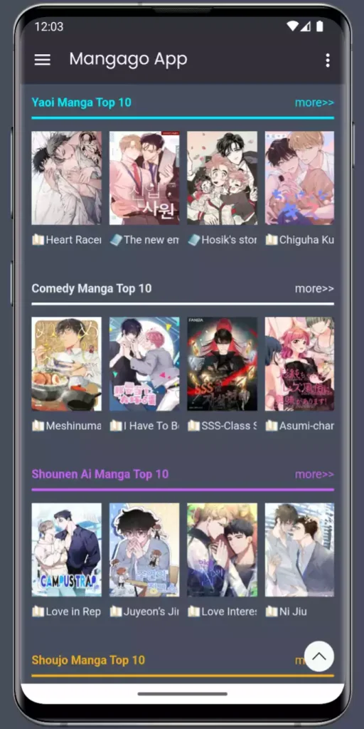 mangago app screen1